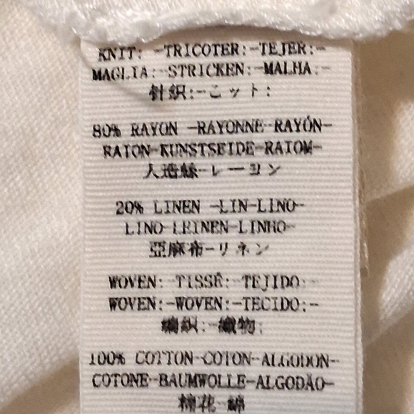 Free People Layered Shirt Linen Blend Neutral Short Sleeve Babydoll Ivory SzS - Picture 12 of 14